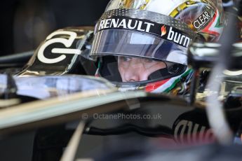 World © Octane Photographic Ltd. Formula 1 - Young Driver Test - Silverstone. Thursday 18th July 2013. Day 2. Lotus F1 Team E21 - Davide Valsecchi. Digital Ref : 0753lw1d6151