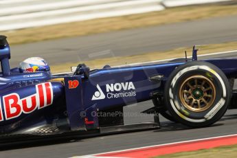 World © Octane Photographic Ltd. Formula 1 - Young Driver Test - Silverstone. Thursday 18th July 2013. Day 2. Scuderia Toro Rosso STR8 - Daniel Ricciardo. Digital Ref : 0753lw1d6267