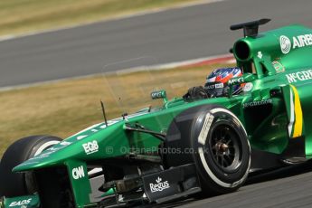 World © Octane Photographic Ltd. Formula 1 - Young Driver Test - Silverstone. Thursday 18th July 2013. Day 2. Caterham F1 Team CT03 – Will Stevens. Digital Ref : 0753lw1d6301