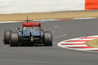 World © Octane Photographic Ltd. Formula 1 - Young Driver Test - Silverstone. Thursday 18th July 2013. Day 2. Vodafone McLaren Mercedes MP4/28 - Oliver Turvey. Digital Ref : 0753lw1d6336