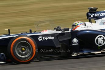 World © Octane Photographic Ltd. Formula 1 - Young Driver Test - Silverstone. Thursday 18th July 2013. Day 2. Williams FW35 - Pastor Maldonado. Digital Ref : 0753lw1d6391