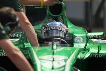 World © Octane Photographic Ltd. Formula 1 - Young Driver Test - Silverstone. Thursday 18th July 2013. Day 2. Caterham F1 Team CT03 – Will Stevens. Digital Ref : 0753lw1d6446