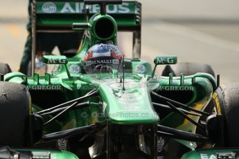 World © Octane Photographic Ltd. Formula 1 - Young Driver Test - Silverstone. Thursday 18th July 2013. Day 2. Caterham F1 Team CT03 – Will Stevens. Digital Ref : 0753lw1d6521