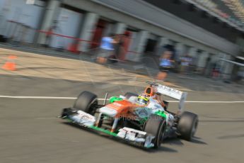 World © Octane Photographic Ltd. Formula 1 - Young Driver Test - Silverstone. Thursday 18th July 2013. Day 2. Sahara Force India VJM06 - James Calado. Digital Ref : 0753lw1d9147