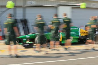 World © Octane Photographic Ltd. Formula 1 - Young Driver Test - Silverstone. Thursday 18th July 2013. Day 2. Caterham F1 Team CT03 – Will Stevens. Digital Ref : 0753lw1d9182