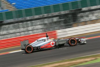 World © Octane Photographic Ltd. Formula 1 - Young Driver Test - Silverstone. Thursday 18th July 2013. Day 2. Vodafone McLaren Mercedes MP4/28 - Oliver Turvey. Digital Ref : 0753lw1d9268