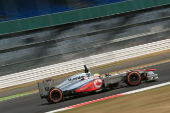 World © Octane Photographic Ltd. Formula 1 - Young Driver Test - Silverstone. Thursday 18th July 2013. Day 2. Vodafone McLaren Mercedes MP4/28 - Oliver Turvey. Digital Ref : 0753lw1d9345