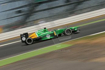 World © Octane Photographic Ltd. Formula 1 - Young Driver Test - Silverstone. Thursday 18th July 2013. Day 2. Caterham F1 Team CT03 – Will Stevens. Digital Ref : 0753lw1d9381