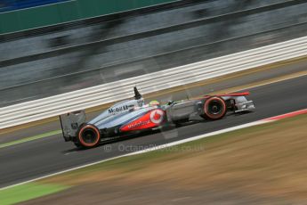 World © Octane Photographic Ltd. Formula 1 - Young Driver Test - Silverstone. Thursday 18th July 2013. Day 2. Vodafone McLaren Mercedes MP4/28 - Oliver Turvey. Digital Ref : 0753lw1d9397