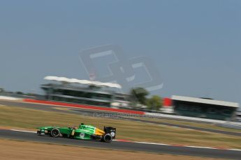 World © Octane Photographic Ltd. Formula 1 - Young Driver Test - Silverstone. Thursday 18th July 2013. Day 2. Caterham F1 Team CT03 – Will Stevens. Digital Ref : 0753lw1d9479
