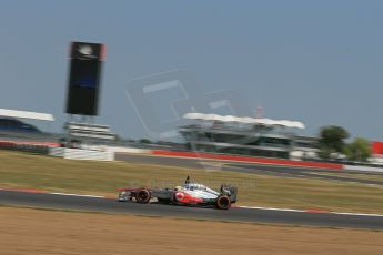 World © Octane Photographic Ltd. Formula 1 - Young Driver Test - Silverstone. Thursday 18th July 2013. Day 2. Vodafone McLaren Mercedes MP4/28 - Oliver Turvey. Digital Ref : 0753lw1d9516