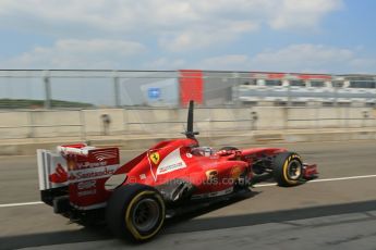 World © Octane Photographic Ltd. Formula 1 - Young Driver Test - Silverstone. Thursday 18th July 2013. Day 2. Scuderia Ferrari F138 - Davide Rigon. Digital Ref : 0753lw1d9581