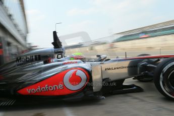 World © Octane Photographic Ltd. Formula 1 - Young Driver Test - Silverstone. Thursday 18th July 2013. Day 2. Vodafone McLaren Mercedes MP4/28 - Oliver Turvey. Digital Ref : 0753lw1d9585