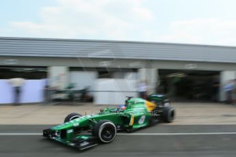 World © Octane Photographic Ltd. Formula 1 - Young Driver Test - Silverstone. Thursday 18th July 2013. Day 2. Caterham F1 Team CT03 – Will Stevens. Digital Ref : 0753lw1d9644