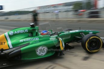 World © Octane Photographic Ltd. Formula 1 - Young Driver Test - Silverstone. Thursday 18th July 2013. Day 2. Caterham F1 Team CT03 – Will Stevens. Digital Ref : 0753lw1d9689
