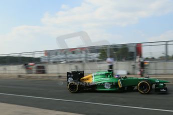 World © Octane Photographic Ltd. Formula 1 - Young Driver Test - Silverstone. Thursday 18th July 2013. Day 2. Caterham F1 Team CT03 – Will Stevens. Digital Ref : 0753lw1d9711