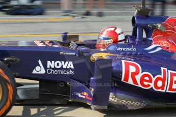 World © Octane Photographic Ltd. Formula 1 - Young Driver Test - Silverstone. Wednesday 17th July 2013. Day 1. Scuderia Toro Rosso STR8 - Johnny Cecotto Jr. Digital Ref : 0752lw1d5743