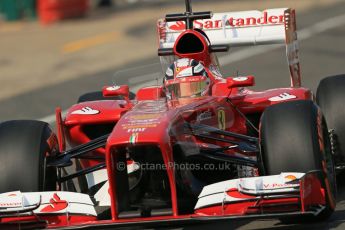 World © Octane Photographic Ltd. Formula 1 - Young Driver Test - Silverstone. Wednesday 17th July 2013. Day 1. Scuderia Ferrari F138 - Davide Rigon. Digital Ref : 0752lw1d8545