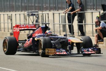 World © Octane Photographic Ltd. Formula 1 - Young Driver Test - Silverstone. Wednesday 17th July 2013. Day 1. Scuderia Toro Rosso STR8 - Johnny Cecotto Jr. Digital Ref : 0752lw1d8882