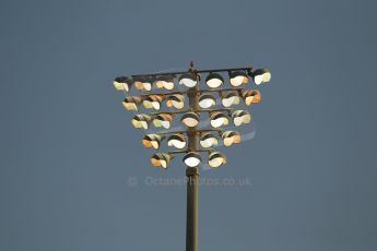 World © Octane Photographic Ltd. Friday 21st November 2014. Abu Dhabi Grand Prix - Yas Marina Circuit - Formula 1 Practice 2. F1 circuit lights. Digital Ref: 1161CB1D6571