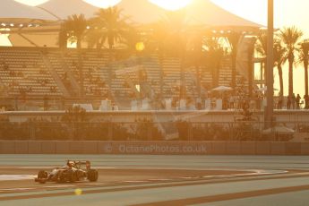 World © Octane Photographic Ltd. Friday 21st November 2014. Abu Dhabi Grand Prix - Yas Marina Circuit - Formula 1 Practice 2. Lotus F1 Team E22  – Romain Grosjean. Digital Ref: 1161CB1D6683