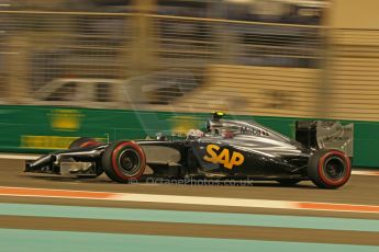 World © Octane Photographic Ltd. Friday 21st November 2014. Abu Dhabi Grand Prix - Yas Marina Circuit - Formula 1 Practice 2. McLaren Mercedes MP4/29 – Kevin Magnussen. Digital Ref: 1161CB1D7227
