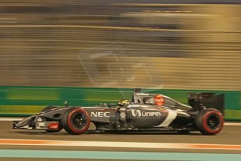 World © Octane Photographic Ltd. Friday 21st November 2014. Abu Dhabi Grand Prix - Yas Marina Circuit - Formula 1 Practice 2. Sauber C33 – Adrian Sutil. Digital Ref: 1161CB1D7251