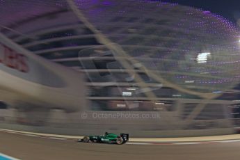 World © Octane Photographic Ltd. Friday 21st November 2014. Abu Dhabi Grand Prix - Yas Marina Circuit - Formula 1 Practice 2. Caterham F1 Team CT05 – Kamui Kobayashi. Digital Ref: 1161CB7D8159