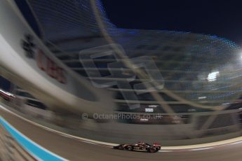 World © Octane Photographic Ltd. Friday 21st November 2014. Abu Dhabi Grand Prix - Yas Marina Circuit - Formula 1 Practice 2. Lotus F1 Team E22  – Romain Grosjean. Digital Ref: 1161CB7D8183