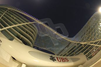 World © Octane Photographic Ltd. Friday 21st November 2014. Abu Dhabi Grand Prix - Yas Marina Circuit - Formula 1 Practice 2. Yas Viceroy hotel. Digital Ref: 1161CB7D8195