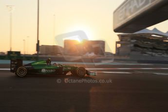 World © Octane Photographic Ltd. Friday 21st November 2014. Abu Dhabi Grand Prix - Yas Marina Circuit - Formula 1 Practice 2. Caterham F1 Team CT05 – William Stevens. Digital Ref: 1161LB1D4615