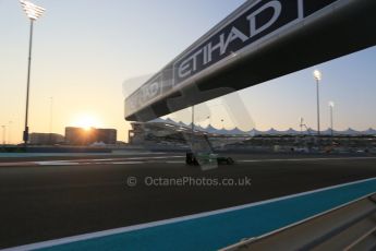 World © Octane Photographic Ltd. Friday 21st November 2014. Abu Dhabi Grand Prix - Yas Marina Circuit - Formula 1 Practice 2. Caterham F1 Team CT05 – William Stevens. Digital Ref: 1161LB1D4639