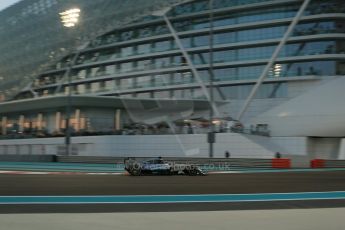 World © Octane Photographic Ltd. Friday 21st November 2014. Abu Dhabi Grand Prix - Yas Marina Circuit - Formula 1 Practice 2. Mercedes AMG Petronas F1 W05 – Lewis Hamilton. Digital Ref: 1161LB1D4817
