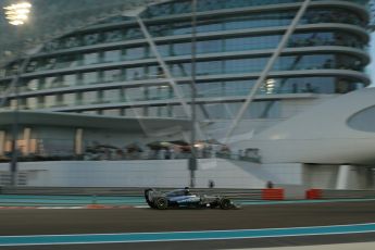 World © Octane Photographic Ltd. Friday 21st November 2014. Abu Dhabi Grand Prix - Yas Marina Circuit - Formula 1 Practice 2. Mercedes AMG Petronas F1 W05 – Lewis Hamilton. Digital Ref: 1161LB1D4818