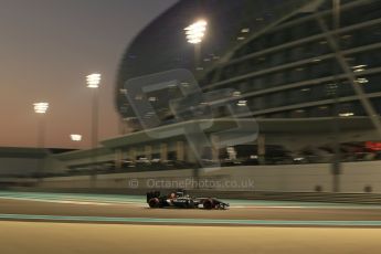 World © Octane Photographic Ltd. Friday 21st November 2014. Abu Dhabi Grand Prix - Yas Marina Circuit - Formula 1 Practice 2. Sauber C33 – Esteban Gutierrez. Digital Ref : 1161LB1D5145