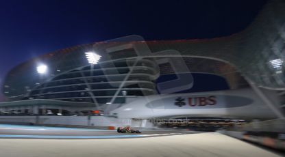 World © Octane Photographic Ltd. Friday 21st November 2014. Abu Dhabi Grand Prix - Yas Marina Circuit - Formula 1 Practice 2. Lotus F1 Team E22  – Romain Grosjean. Digital Ref: 1161LB1D5254