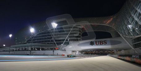 World © Octane Photographic Ltd. Friday 21st November 2014. Abu Dhabi Grand Prix - Yas Marina Circuit - Formula 1 Practice 2. Caterham F1 Team CT05 – Kamui Kobayashi. Digital Ref: 1161LB1D5339