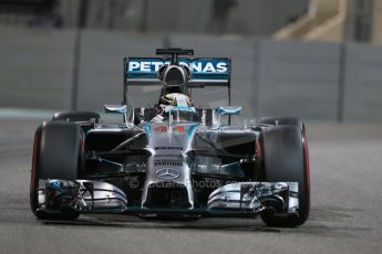 World © Octane Photographic Ltd. Friday 21st November 2014. Abu Dhabi Grand Prix - Yas Marina Circuit - Formula 1 Practice 2. Mercedes AMG Petronas F1 W05 – Lewis Hamilton. Digital Ref: 1161LB1D5409