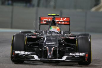 World © Octane Photographic Ltd. Friday 21st November 2014. Abu Dhabi Grand Prix - Yas Marina Circuit - Formula 1 Practice 2. Sauber C33 – Esteban Gutierrez. Digital Ref : 1161LB1D5424