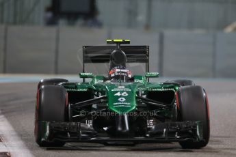 World © Octane Photographic Ltd. Friday 21st November 2014. Abu Dhabi Grand Prix - Yas Marina Circuit - Formula 1 Practice 2. Caterham F1 Team CT05 – William Stevens. Digital Ref: 1161LB1D5503