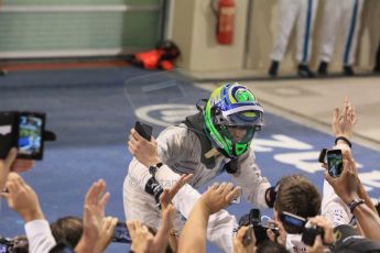 World © Octane Photographic Ltd. Sunday 23rd November 2014. Abu Dhabi Grand Prix - Yas Marina Circuit - Formula 1 Podium. Williams Racing - Felipe Massa (2nd). Digital Ref: 1173CB1D0307