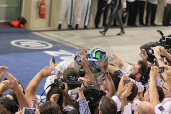 World © Octane Photographic Ltd. Sunday 23rd November 2014. Abu Dhabi Grand Prix - Yas Marina Circuit - Formula 1 Podium. Williams Racing - Felipe Massa (2nd). Digital Ref: 1173CB1D0312