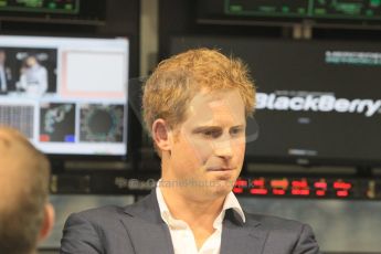 World © Octane Photographic Ltd. Sunday 23rd November 2014. Abu Dhabi Grand Prix - Yas Marina Circuit - Formula 1 Paddock. Prince Harry (Henry of Wales) on the Mercedes pit wall. Digital Ref: 1173CB1D1396