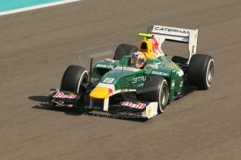 World © Octane Photographic Ltd. 2014 Formula 1 Abu Dhabi Grand Prix, GP2 Practice, Friday 21st November 2014. Pierre Gasly – Caterham Racing. Digital Ref : 1159CB1D5700