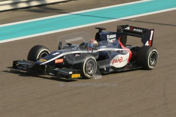 World © Octane Photographic Ltd.  Friday 21st November 2014. GP2 Practice – Abu Dhabi GP - Yas Marina Circuit, United Arab Emirates. Mitch Evans - RT Russian Time. Digital Ref : 1159CB1D5780