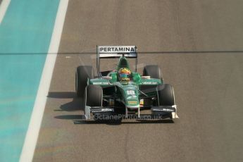 World © Octane Photographic Ltd. 2014 Formula 1 Abu Dhabi Grand Prix, GP2 Practice, Friday 21st November 2014. Rio Haryanto – Caterham Racing. Digital Ref : 1159CB1D5990