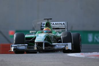 World © Octane Photographic Ltd. 2014 Formula 1 Abu Dhabi Grand Prix, GP2 Practice, Friday 21st November 2014. Rio Haryanto – Caterham Racing. Digital Ref : 1159LB1D3604