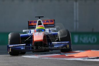 World © Octane Photographic Ltd. Friday 21st November 2014. GP2 Practice – Abu Dhabi GP - Yas Marina Circuit, United Arab Emirates. Sergio Canamasas - Trident. Digital Ref : 1159LB1D3712