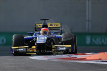 World © Octane Photographic Ltd. Friday 21st November 2014. GP2 Practice – Abu Dhabi GP - Yas Marina Circuit, United Arab Emirates. Felipe Nasr - Carlin. Digital Ref : 1159LB1D3715