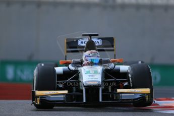 World © Octane Photographic Ltd. Friday 21st November 2014. GP2 Practice – Abu Dhabi GP - Yas Marina Circuit, United Arab Emirates. Nicholas Latifi - Hilmer Motorsport. Digital Ref: 1159LB1D3753